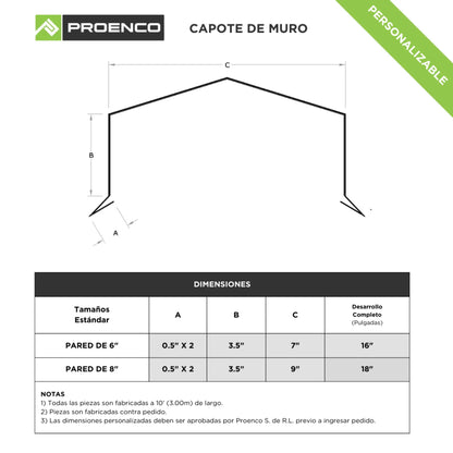 Capote De Muro Exterior